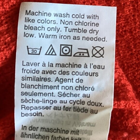 J. Crew Cotton Lightweight Faux Wrap Surplice Knit Top L Red 145K - Picture 8 of 8